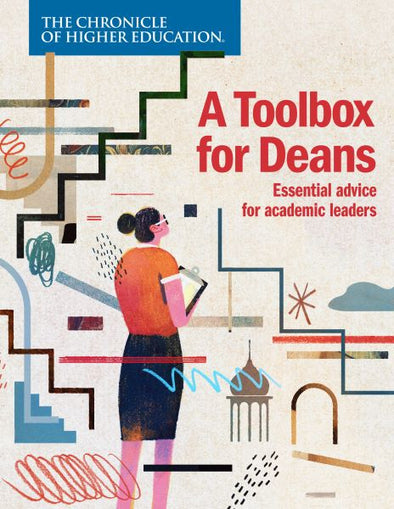 The Chronicle of Higher Education Collection: A Toolbox for Deans - Illustration of a woman with squiggles around her