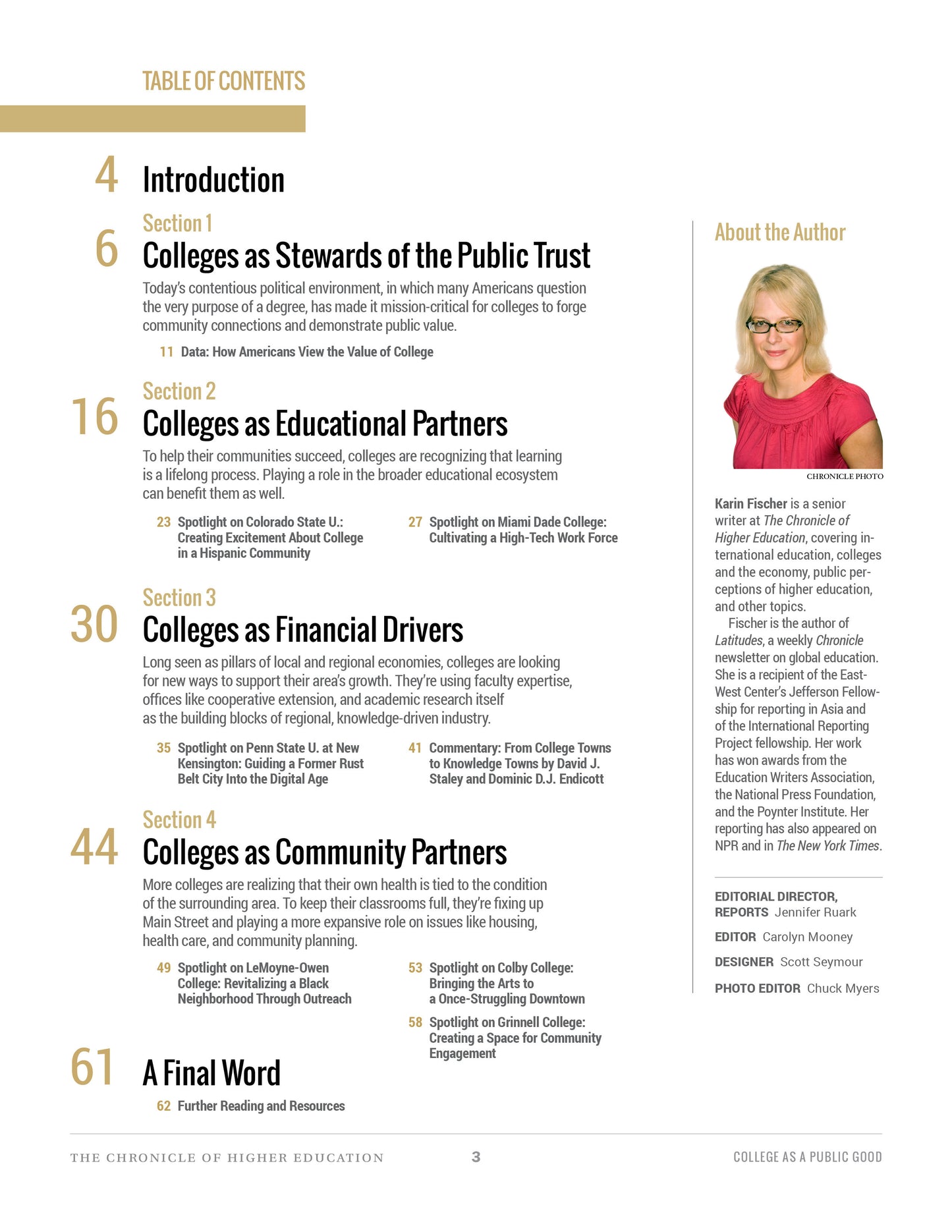 College as a Public Good