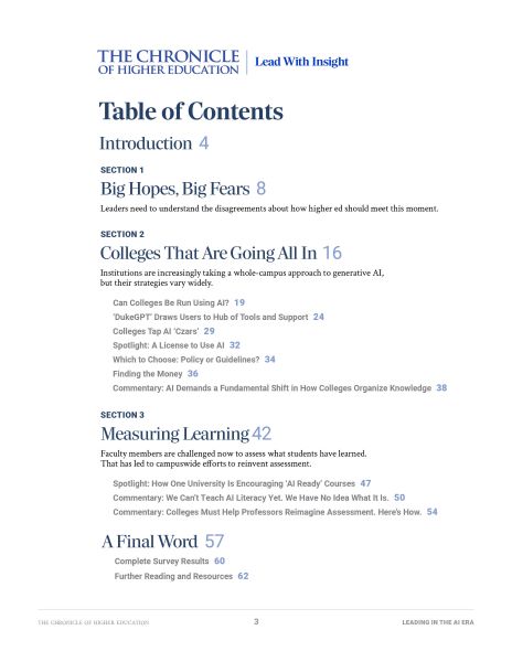 Leading in the AI Era Table of Contents