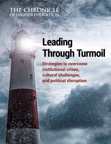 Leading Through Turmoil: Strategies to overcome institutional crises, cultural challenges, and political disruption - image of a lighthouse guiding in a storm