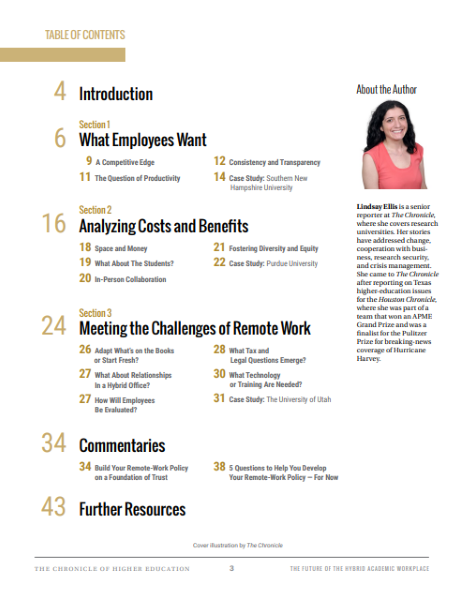 The New Academic Workplace - Table of Contents