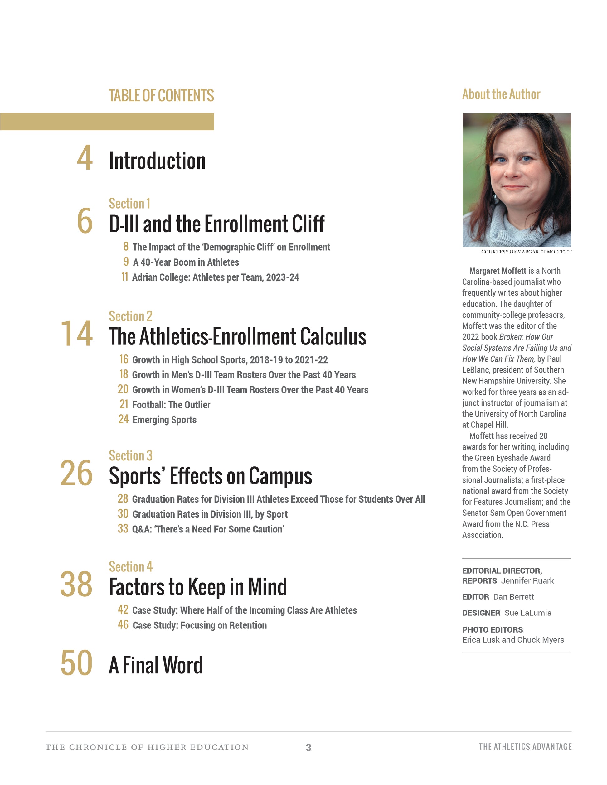 Chronicle Report Cover - The Athletic Advantage