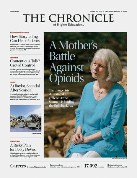 Cover Image of Chronicle Issue, October 12, 2018, A Mother's Battle Against Opioids