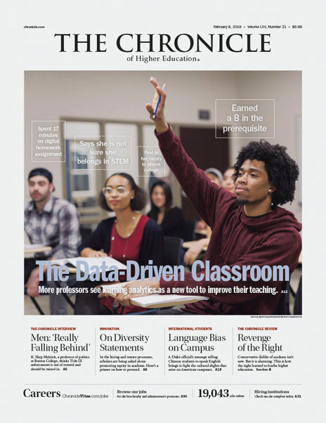 Cover Image of Chronicle Issue, Feb 8,2019, The Data Driven Classroom