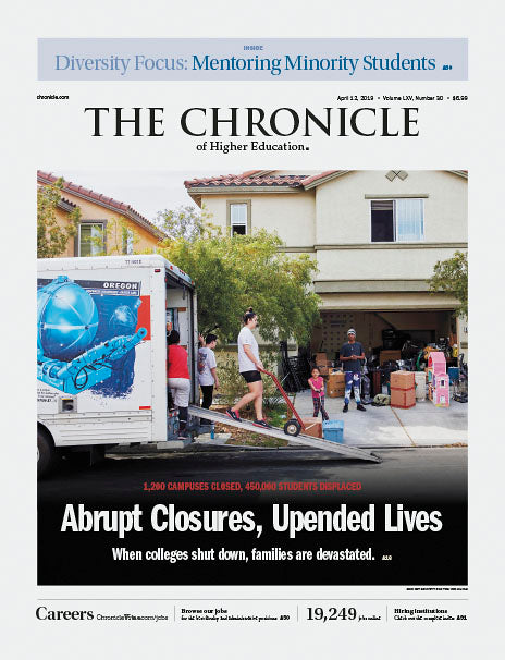 Cover Image of Chronicle Issue, April 12, 2019, Abrupt Closures, Upended Lives
