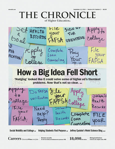 Cover Image of Chronicle Issue, September 13, 2019, How a Big Idea Fell Short