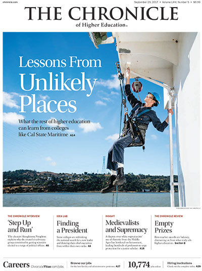 Cover Image of Chronicle Issue, September 29, 2017, Lessons from Unlikely Places