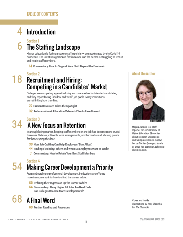 Table of Contents for Staffing for Success
