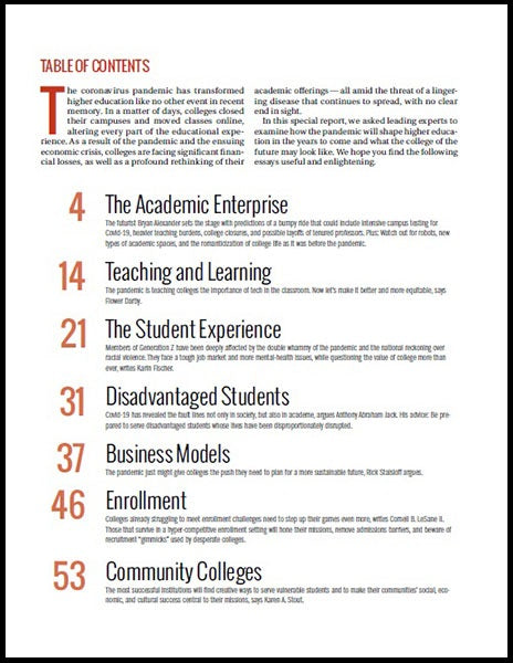 Table of Contents with an introduction and seven section headers.