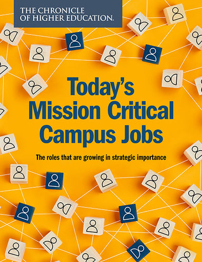 Today’s Mission Critical Campus Jobs: The roles that are growing in strategic importance- Small blocks with avatar outlines are arranged with interconnected lines.
