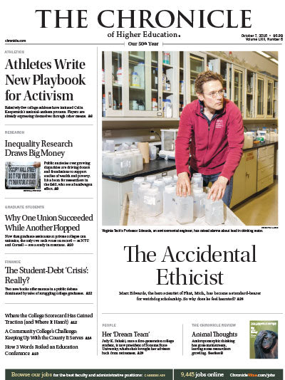 Cover Image of Chronicle Issue, October 7, 2016, The Accidental Ethicist