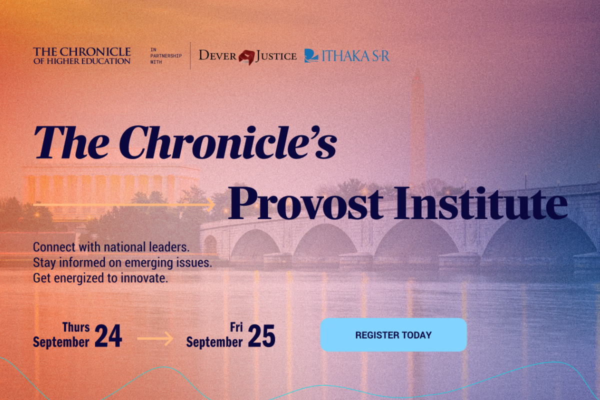 The Chronicle's Provost Institute | September 24 - 25, 2026