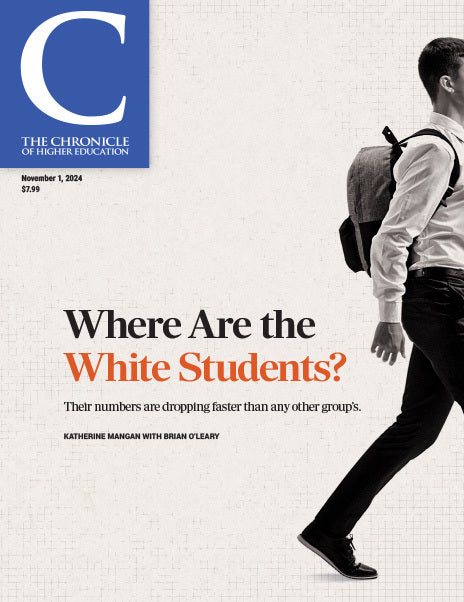 November 1, 2024: Where Are the White Students? - Image of a student walking off the cover