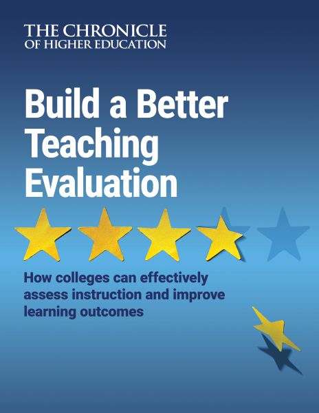 Build a Better Teaching Evaluation: How colleges can effectively assess instruction and improve learning outcomes - blue cover with five gold stars peeling off