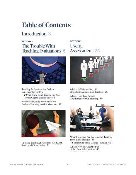 Building a Better Teaching Evaluation - Table of Contents