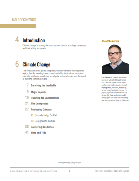 The Environmentally Resilient Campus - Table of Contents