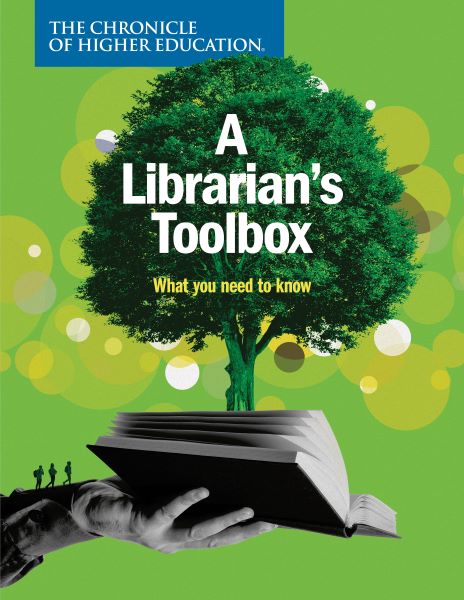 A Librarian's Toolbox: What You Need to Know - image of a green tree growing out of a held open book