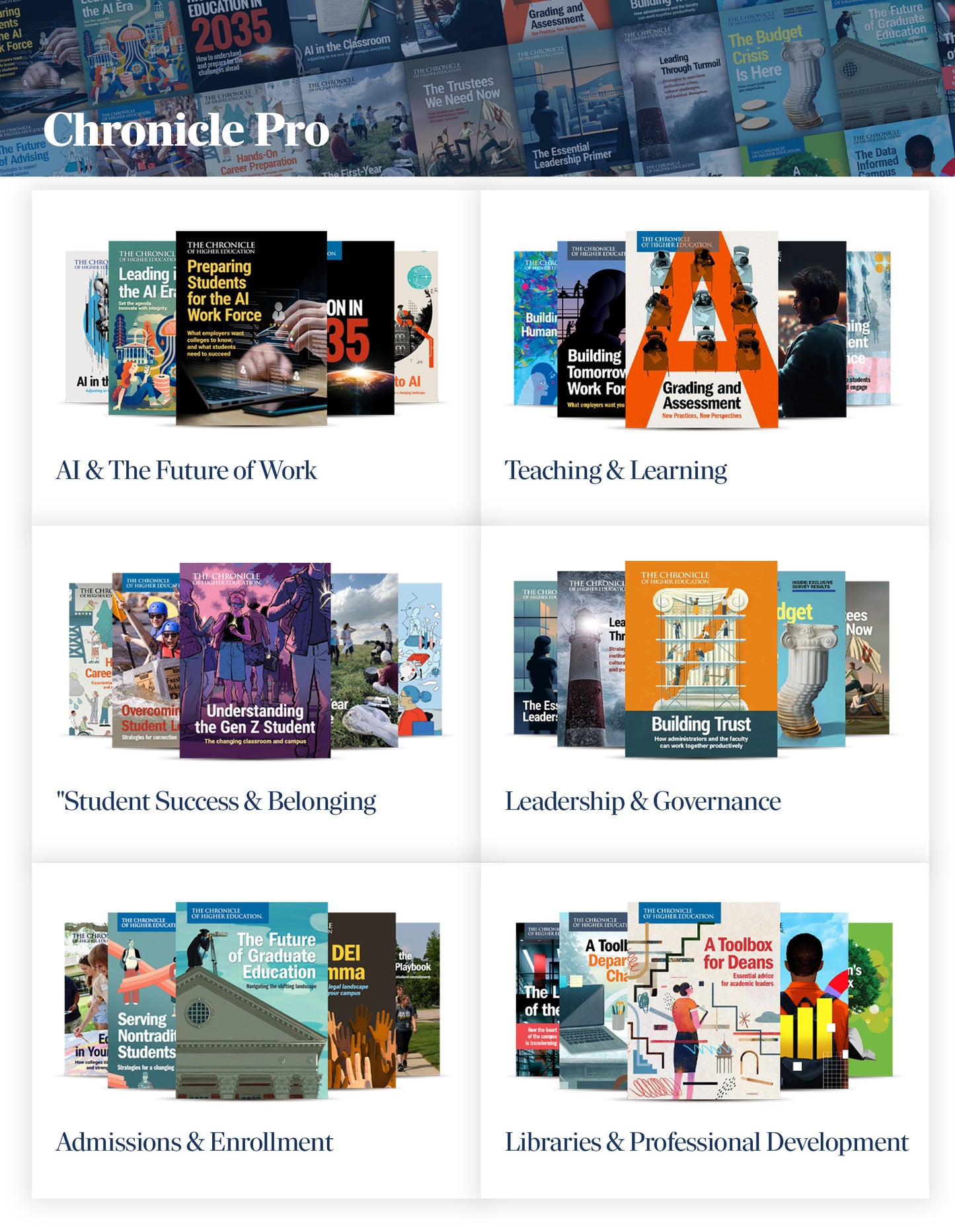 Chronicle Pro - images to showcase the covers of all 30 of the reports and collections included in this bundle