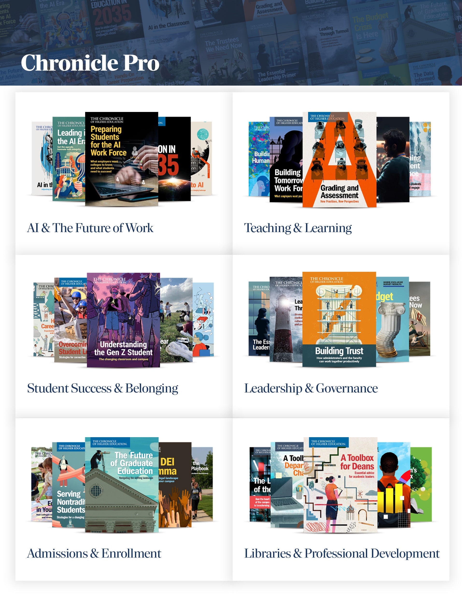 Chronicle Pro - images to showcase the covers of all 30 of the reports and collections included in this bundle