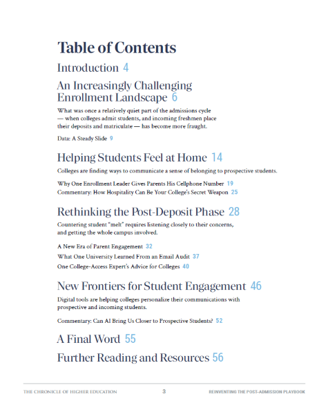 Reinventing the Post-Admission Playbook