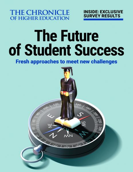 The Future of Student Success: Fresh Approaches to Meet New Challenges - cover image of a graduate figurine on top of a compass
