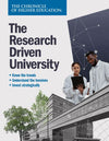The Research Driven University - cover image of two people in lab coats above a modern building