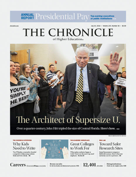 Cover Image of Chronicle Issue, July 20, 2018, The Architect of Supersize U