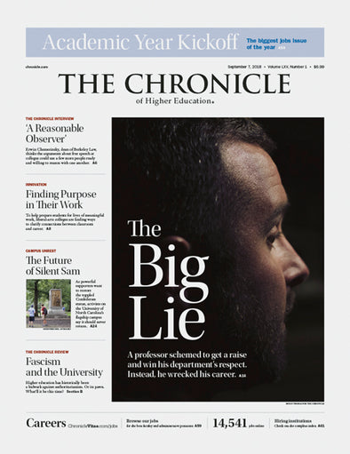 Cover Image of Chronicle Issue, September 7, 2018, The Big Lie