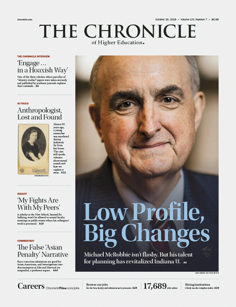 Cover Image of Chronicle Issue, October 19, 2018, Low Profile, Big Changes