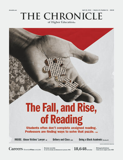 Cover Image of Chronicle Issue, April 26, 2019, The Fall, and Rise,of Reading