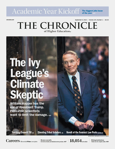 Cover Image of Chronicle Issue, September 6, 2019, The Ivy League's Climate Skeptic 