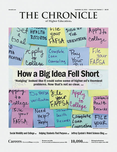 Cover Image of Chronicle Issue, September 13, 2019, How a Big Idea Fell Short 