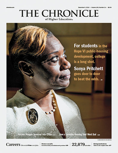 Cover Image of Chronicle Issue, December 6, 2019, For Students, Sonya Pritchett