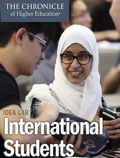 International Students - Cover image of international students talking.