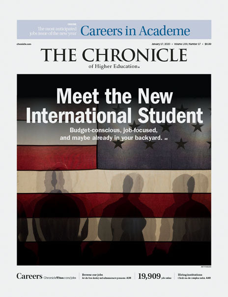 Cover Image of Chronicle Issue, January 17, 2020, Meet the New International Student?