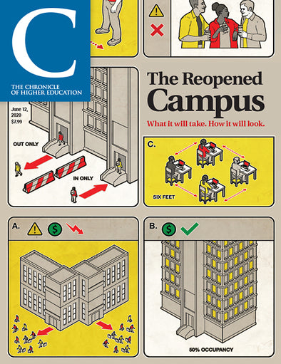 Cover Image of Chronicle Issue,  June 12, 2020, The Reopened Campus 