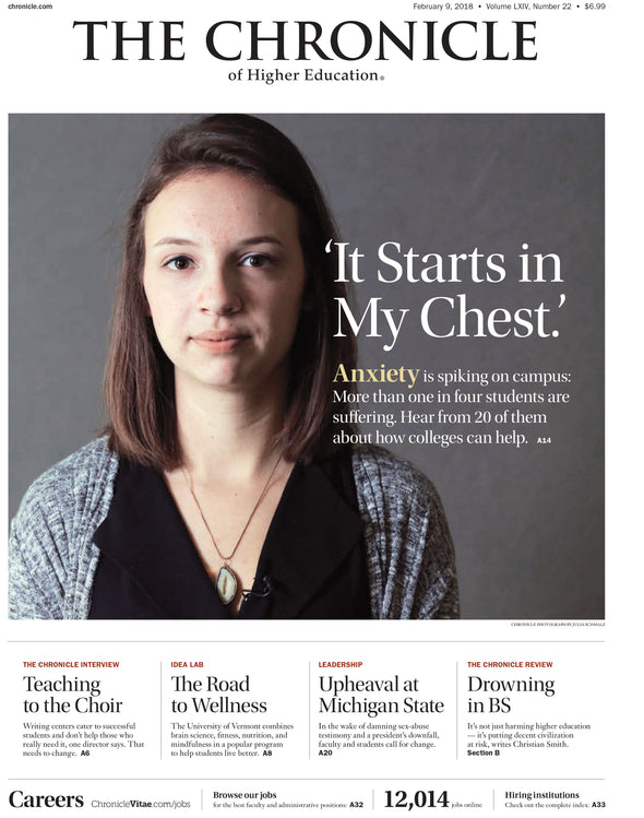 Cover Image of Chronicle Issue, February 9, 2018, 'It Starts in My Chest.'