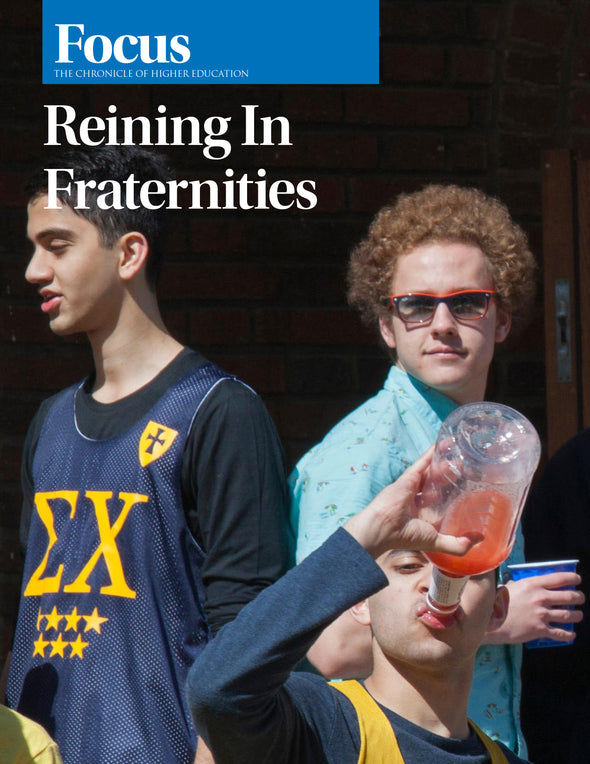 Reining In Fraternities - Cover image of fraternity members.