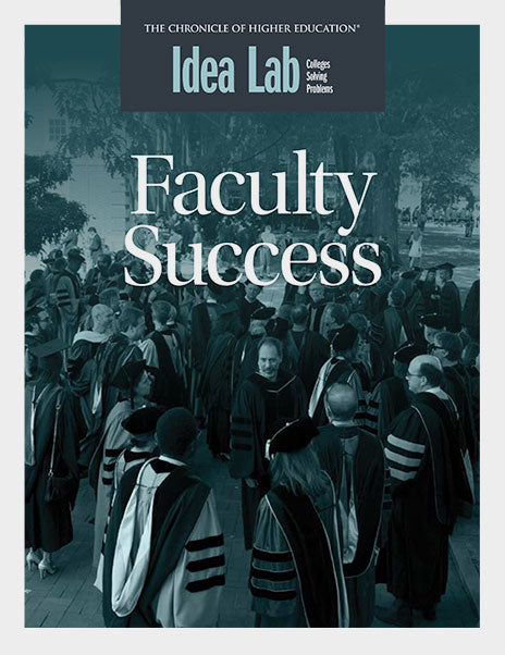 Faculty Success - Cover image of faculty gathering before commencement.