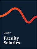Faculty Salaries Data Cover - Blue cover image with colorful swirl