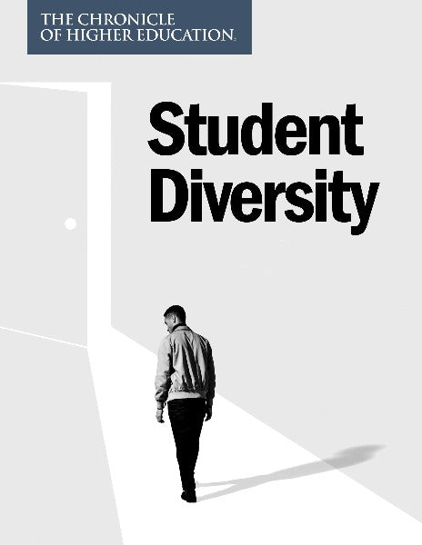Student Diversity - Cover image of student walking into a doorway.