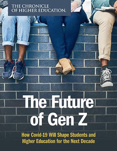 The Future of Gen Z: How Covid-19 Will Shape Students and Higher Education for the Next Decade- People with their legs dangling over a wall. Faces are not seen.