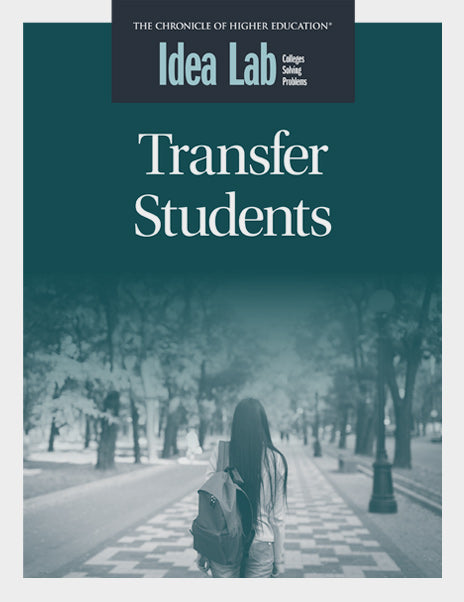 Transfer Students - Cover image of a student walking.