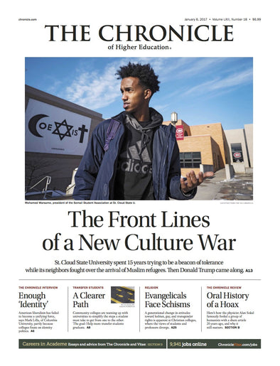Cover Image of Chronicle Issue, Jan. 6, 2017, The Front Lines of a New Culture War