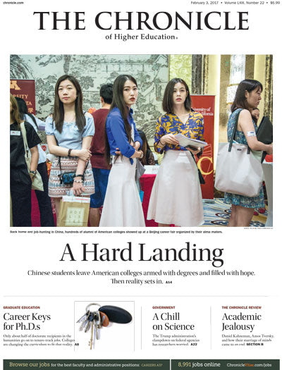 Cover Image of Chronicle Issue, February 3, 2017, A Hard Landing