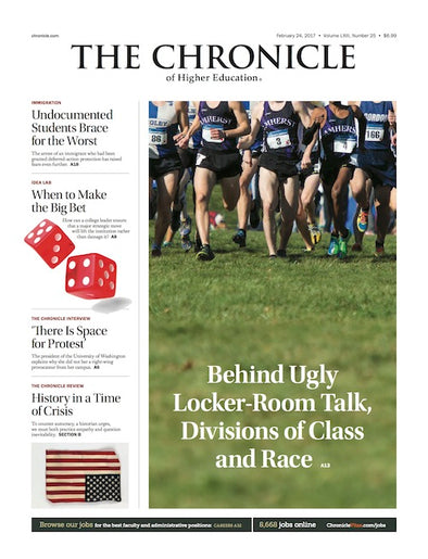 Cover Image of Chronicle Issue, Feb. 24, 2017, Behind Ugly Locker-Room Talk, Divisions of Class and Race