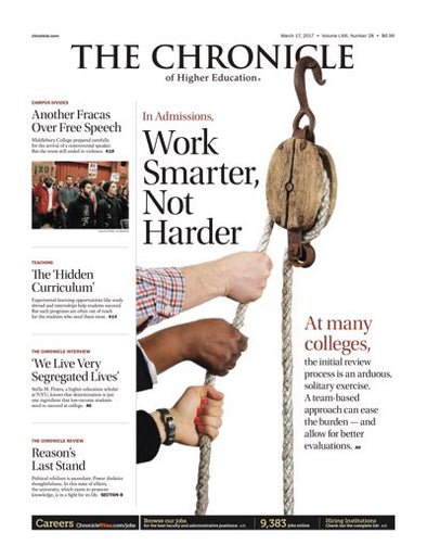 Cover Image of Chronicle Issue, March 17, 2017, Work Smarter Not Harder