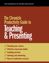 The Chronicle Productivity Guide to Teaching & Presenting - Cover image of the title in front of a orange backdrop.