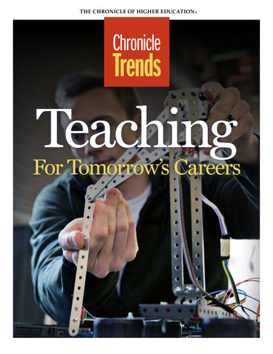 Teaching for Tomorrow's Careers - Cover image of a man building something.