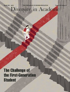 Cover Image of Diversity in Academe, The Challenge of the First-Generation Student, Spring 2015
